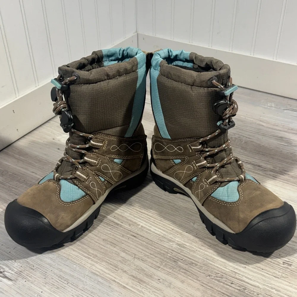 KEEN BRIXEN Women's Brown Leather WP‎ Insulated Snow Boot 52018 US 6.5 $165 MSRP